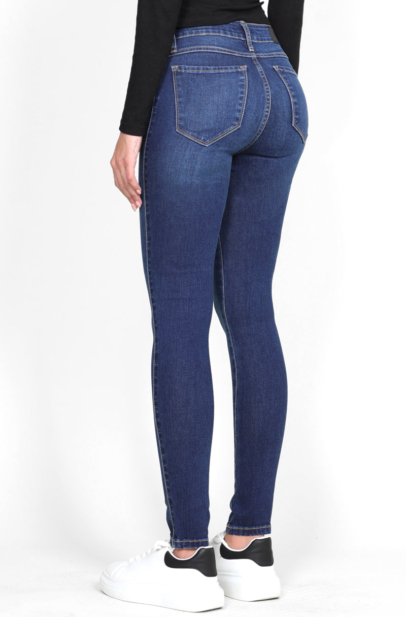 055 Jeans Skinny Vaquero Cintura Alta