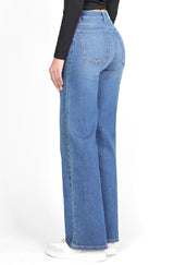 211 Jeans Wide Leg Cintura Alta