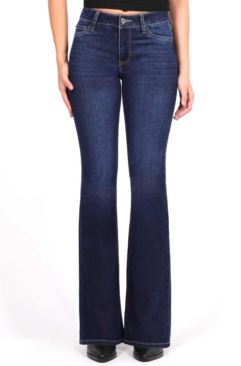 060 Jeans Flare Cintura Media