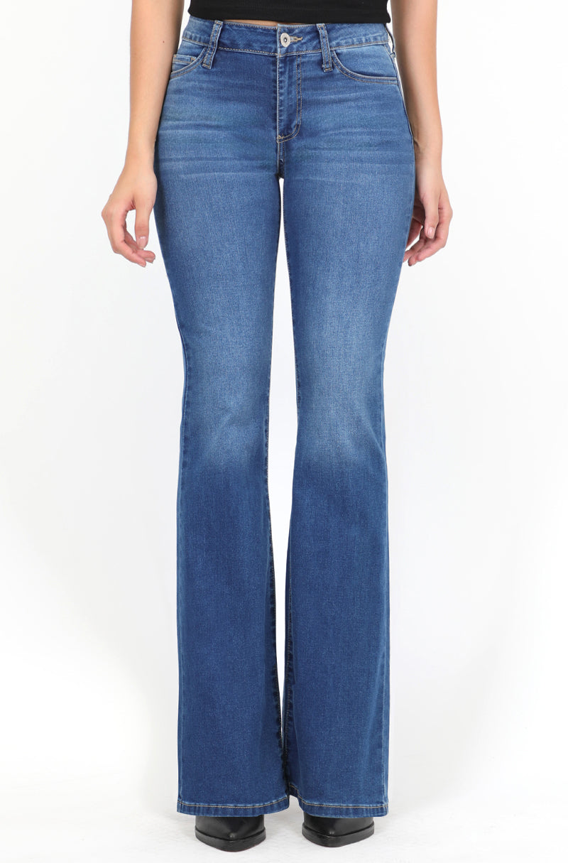 060 Jeans Flare Cintura Media