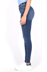 236 Jeans Skinny Push Up Corazón Cintura Alta