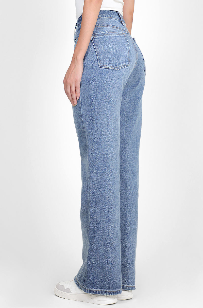 211 Jeans Wide Leg Cintura Alta