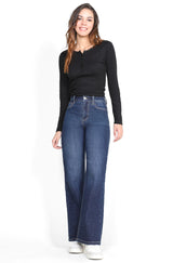 211 Jeans Wide Leg Cintura Alta