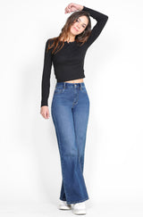 211 Jeans Wide Leg Cintura Alta