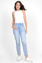 210  Jeans Mom Ankle Cintura Alta